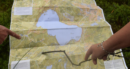 This is the hiking map of Hovdala Hiking Centre.